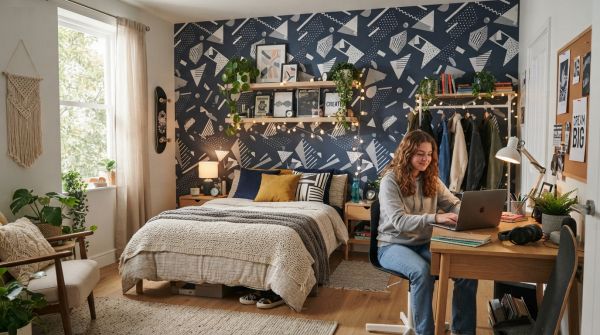 Top idées pour revisiter la chambre ado avec du papier peint moderne